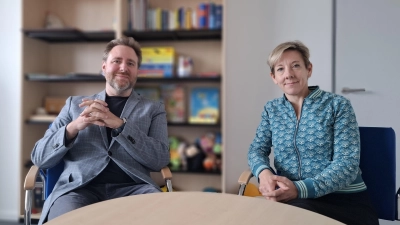 Beraten Familien in der Bunzlauer Straße 9: Agnes Jänsch (Psychologin) und Ben Fuhlbrück (Sozialpädagoge). (Foto: beratungsstelle)