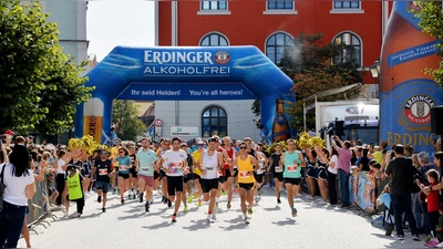 Der Start über die 10 km-Strecke ist das Highlight der Veranstaltung. (Foto: Trisport Erding e.V.)
