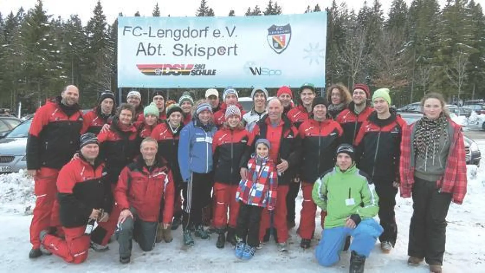 Die Skilehrer des FC Lengdorf. 	 (Foto: Verein)