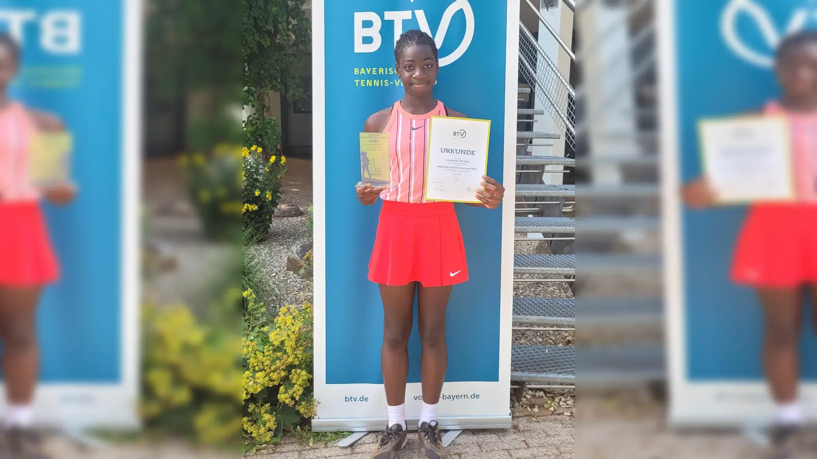 Luise-Nelly gewann den Bayerischen Meistertitel im Tennis. Herzlichen Glückwunsch! (Foto: Taffo Simo)