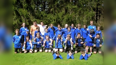 Sie spielen nicht nur erfolgreich, sondern haben auch noch viel Spaß mit ihrem Sport und ihren Mannschaften – die Kinder und Jugendlichen der TSV-Faustballabteilung. (Foto: pi)