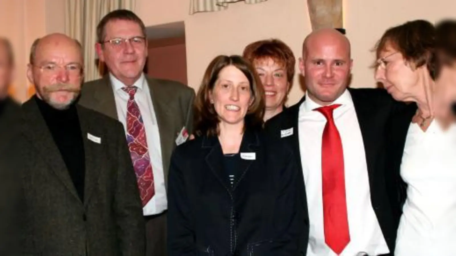 Beim Neujahrsempfang (von links): MdL Ludwig Wörner, Gerhard Fries (SPD-Fraktionssprecher im BA 20), Stadträtin Ulrike Boesser, Irmgard Hofmann (SPD-Vorsitzende Hadern), Christian Vorländer (SPD-Bundestagskandidat Münchner Süden) und Frauke Bristot (stv. Vorsitzende des BA 20).