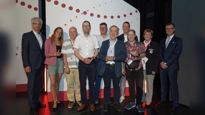 Wurden ausgezeichnet: Markus Georg Grimm, Thomas Becker, Michael Fehringer, Harald Guse, Peter Michael Ledutke. (Foto: BSD)