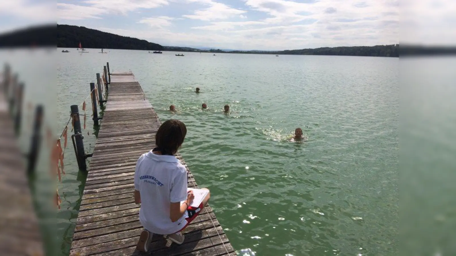 Natürlich durfte am Ferienprogramm der Badespaß nicht zu kurz kommen. (Foto: Wasserwacht Pilsensee)