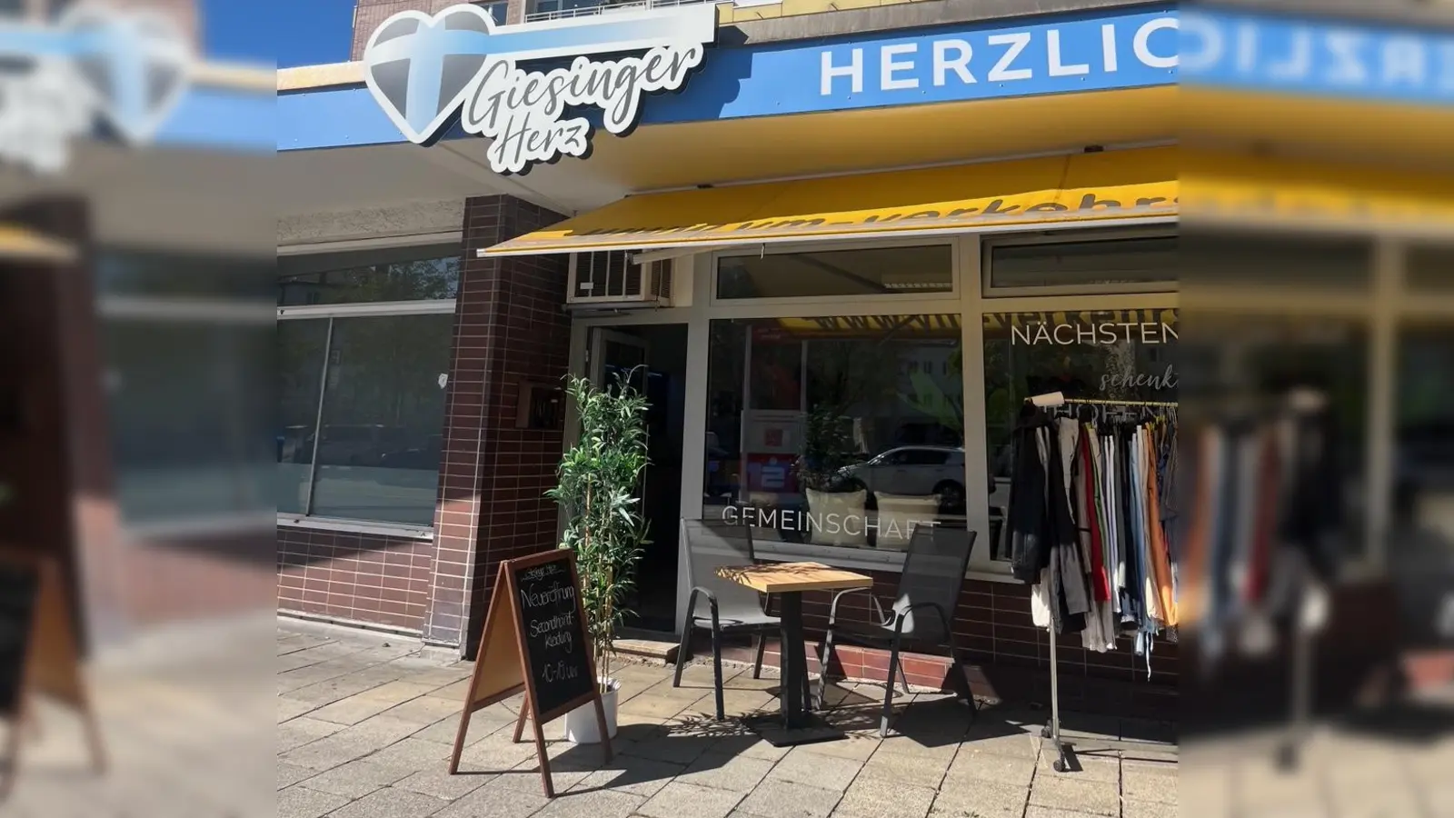 Der Treffpunkt Giesinger Herz lädt zum gemeinsamen feiern ein. (Foto: K. Lang)