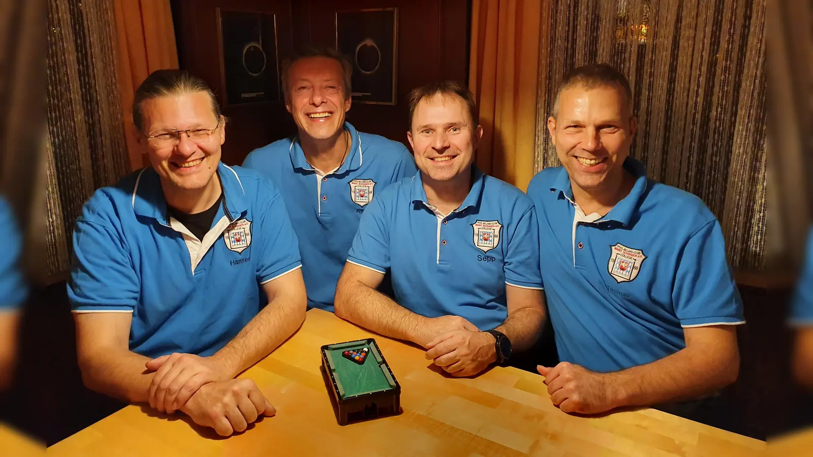 Siegreich für Markt Schwaben: Hannes Dorsch, Alexander Gluch, Josef Scharl und Thomas Deuter (v. li.). (Foto: Verein )