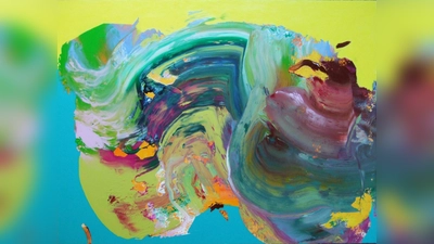 Diese Acrylarbeit von Christine Ambrusch trägt keinen Titel. (Foto: Ambrusch)