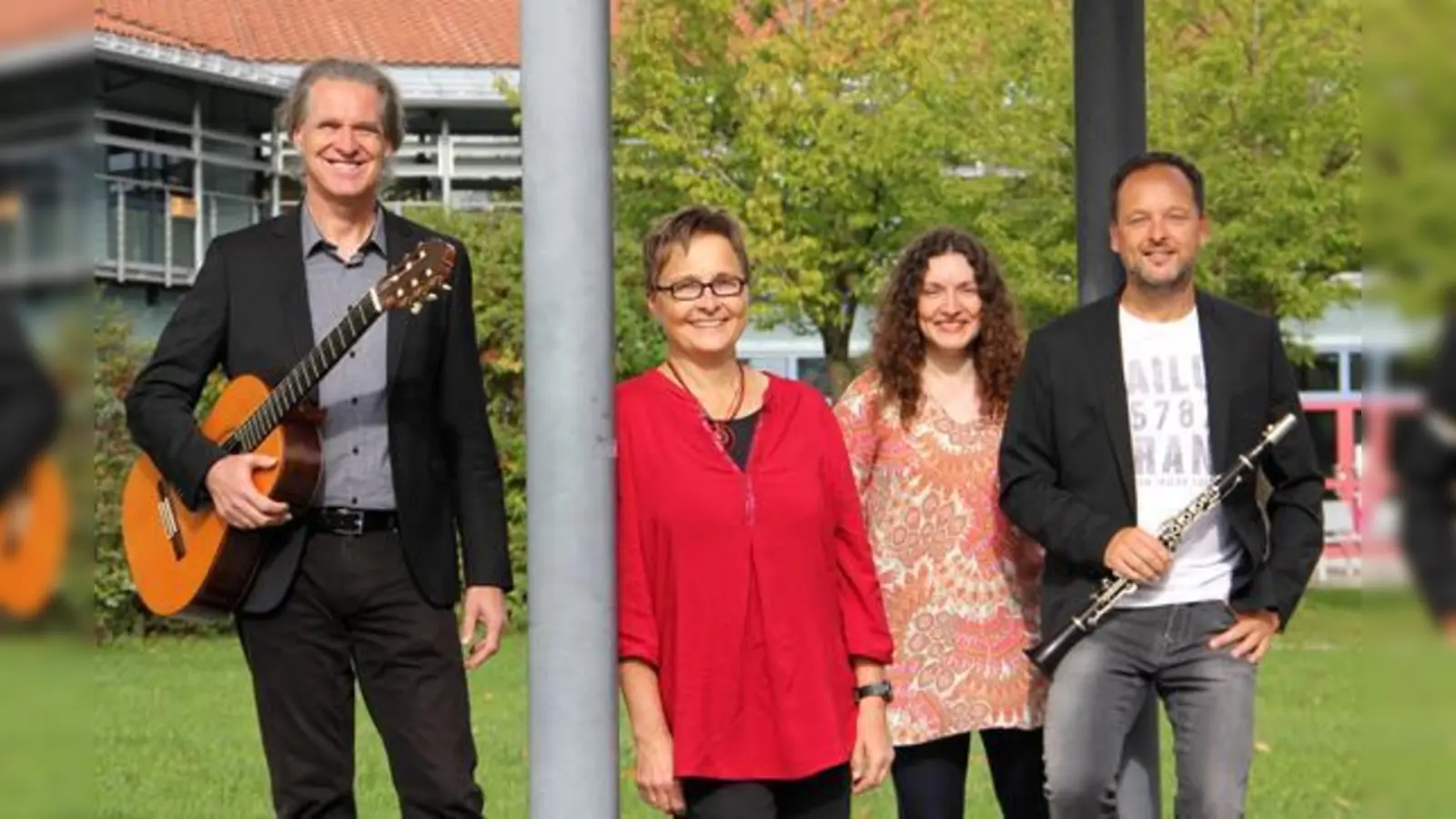Peter Hackel, Maria Schirmer, Michaela Bauer und Markus Renhart entlocken ihren Instrumenten musikalische Delikatessen.	 (Foto: Uwe Haupt)