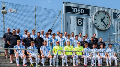 Kader des Neustarts in der Regionalliga Bayern: TSV 1860 München. (Foto: TSV München von 1860 Spielbetriebs-GmbH)
