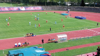 Türkgücü München ist zurück im Dantestadion: Die Partie gegen die SpVgg Hankofen-Hailing endete 2:2. (Foto: bas)