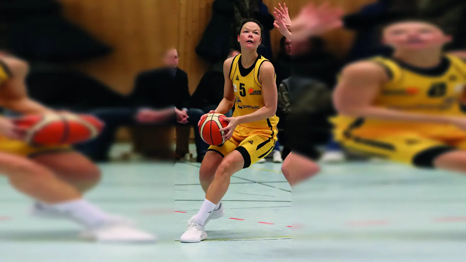 Anne Delafosse, die Toscorerin der TS Jahn München, war im Playoff-Halbfinale gegen Bamberg kaum zu stoppen. (Foto: Wolfgang Eberle)