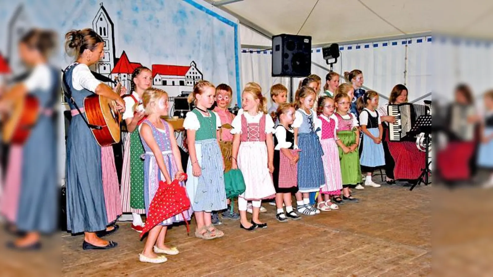 Der Kindersingkreis der Bürgervereinigung Ottendichl sang sich in die Herzen der Mitglieder und Gäste.	 (Foto: Privat)