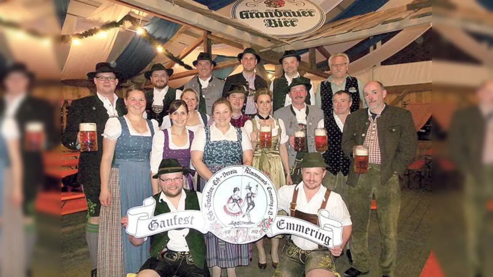 Das süffige Bier aus Grafing wird auch beim Gaufest der  Emmeringer Trachtler zum Ausschank kommen.  (Foto: O. Hartl)