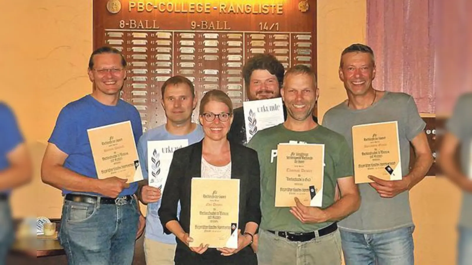 Hannes Dorsch, Josef Scharl, Eva Deuter, Robert Wittwer,  Thomas Deuter und Alexander Gluch (v. li.).	 (Foto: Verein)