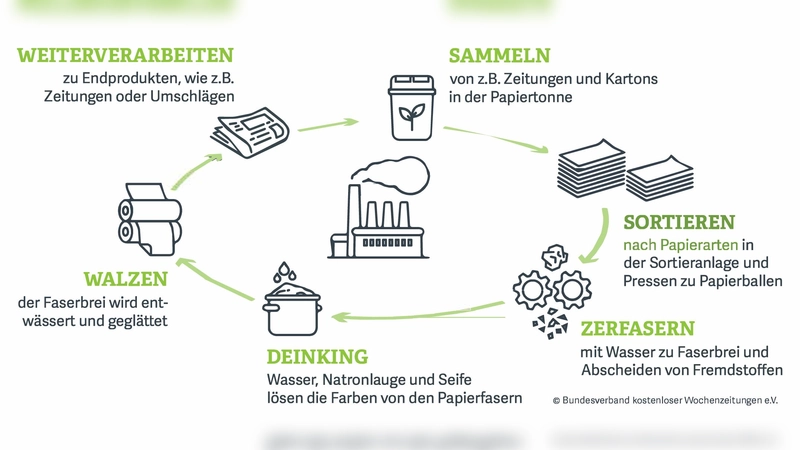 So funktioniert der Papierkreislauf. (Grafik: BVDA)