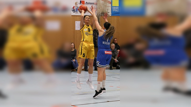 Die sprunggewaltige Topscorerin Anne Delafosse (TS Jahn München). (Foto: Wolfgang Eberle)