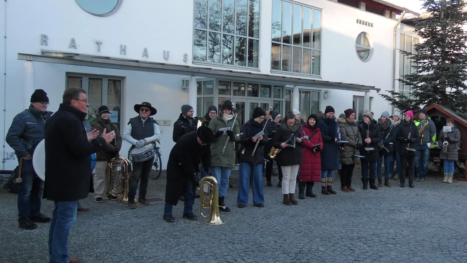 Bürgermeister Georg Rittler wird auch dieses Jahr die Geltinger Musiker bei Neujahrsanblasen begrüßen.  (Foto: G. Rittler)