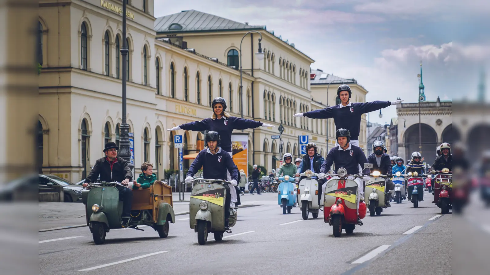  Vespa-Corso an Christi Himmelfahrt 2019. Jetzt findet er erstmals für einen guten Zweck statt. (Foto: Josef Goldschmidt)