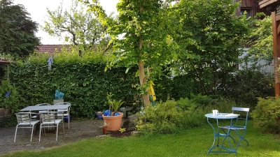 Auch der Mehrgenerationengarten von Angela und Stephan Keck aus Heimstetten steht am Sonntag für alle interessierten Besucher offen. (Foto: privat)