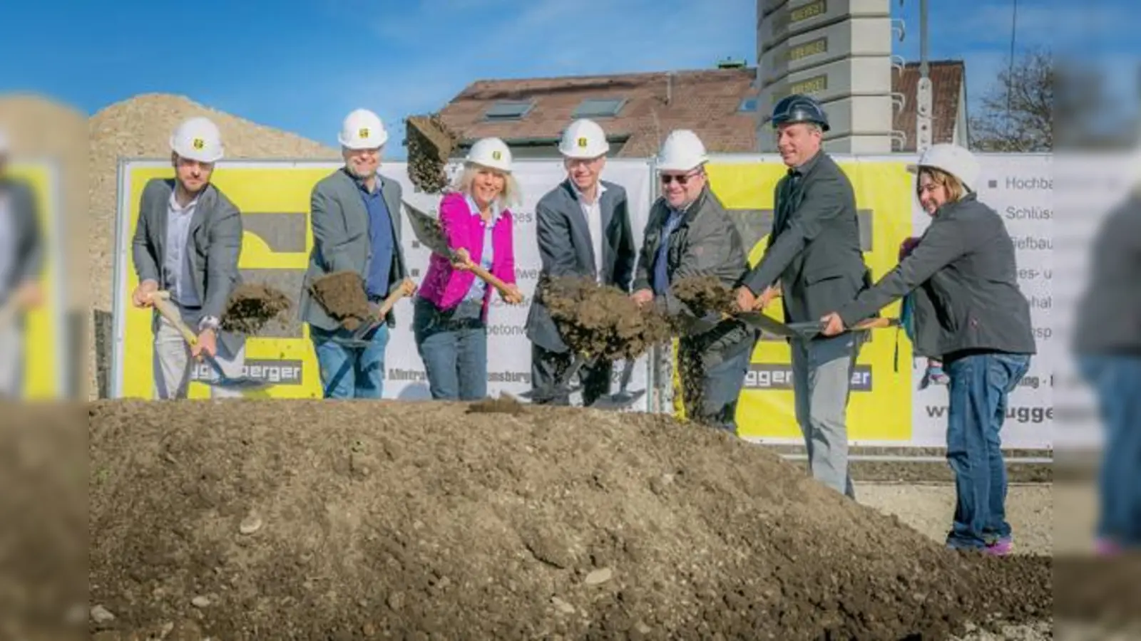 Von links: Martin Kreuzer, Günter Rudolf, Gabriele Müller, Dr. Christian Bachmann, Reimar Pfalz, Ralf Löw, Katharina Dworzak. (Foto: Gemeinde)