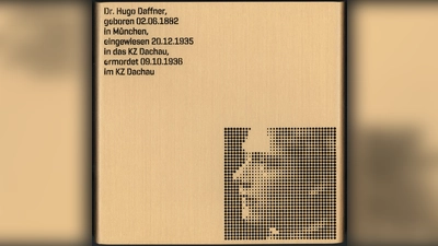 Erinnerungszeichen für Dr. Hugo Daffner. (Foto: Stadtarchiv München“)