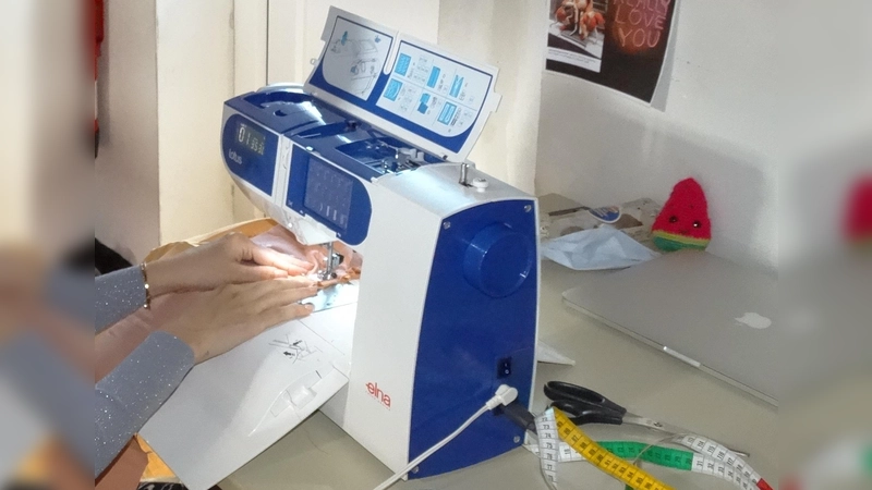 Wer gerne näht, ist beim „freien Nähen mit Marlies” willkommen.  (Foto: tab)