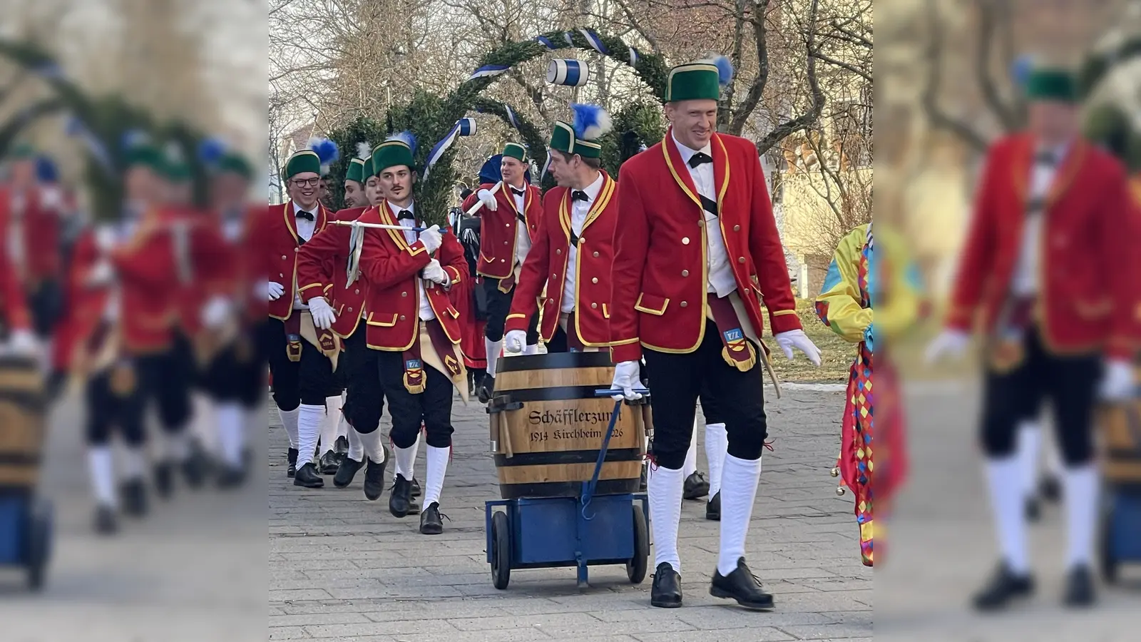 Einzug hielten die Schäffler Ende Januar in Unterhaching. Dort wurden sie begeistert empfangen. (Foto: hw)