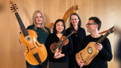 Das Barbara Pöschl-Edrich Quintett mit (von links) Sabina Lehrmann, Yuka Yamamoto-Grüner, Barbara Pöschl-Edrich und Christoph Eglhuber.  (Foto: Stadt Erding)