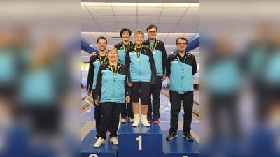 Für die Bayerischen Meisterschaft qualifiziert haben sich (v.l.) Florian Schüchel, Monika Hartmann, Katrin Schulze, Ursula Eder, Werner Schüchel und Sorin Gavriloiu. (Foto: SKC-Lohhof)