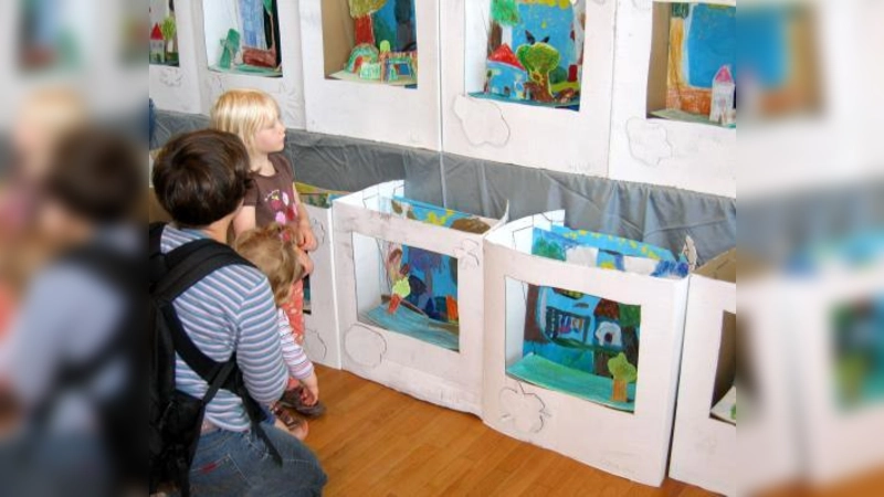 Viel zu sehen gab es bei der diesjährigen Ausstellung der Malschule Germering in der Stadthalle. (Foto: sk)