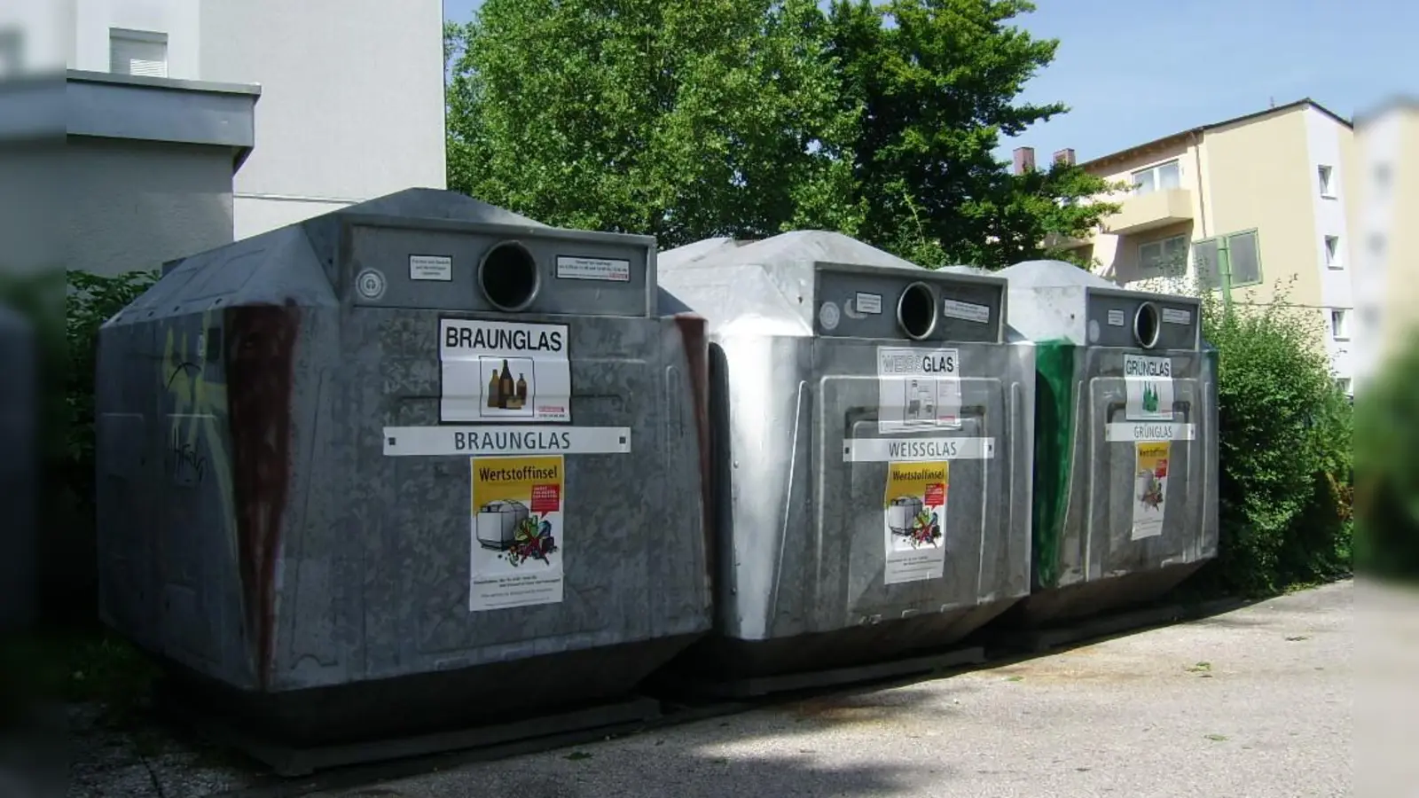 Sperr- und Restmüll haben an der Wertstoffinsel nichts verloren. (Foto: Kommunale Abfallwirtschaft)