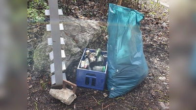 Nicht nur Kippen sammelten die Helfer ein, sondern viele Dinge, die nicht in die Umwelt gehören. (Foto: job)