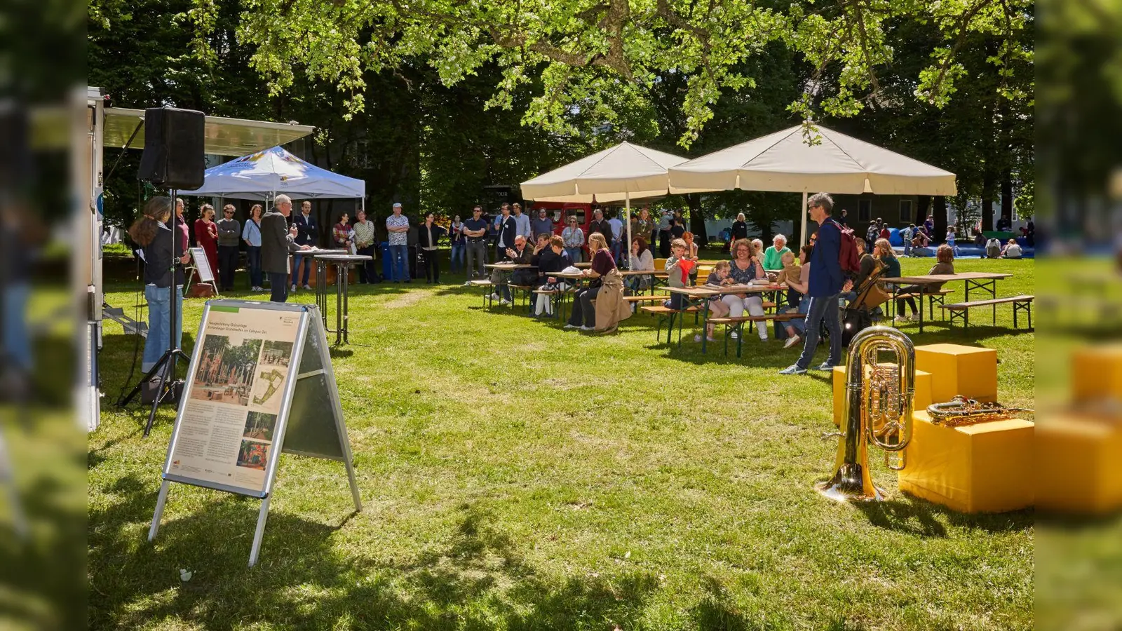 Im Amphionpark steigt am 9. Mai ein Bürgerfest. Es gibt ein buntes Programm für Groß und Klein sowie Informationen zum Sanierungsgebiet Moosach.  (F.: Benjamin Ganzenmüller)