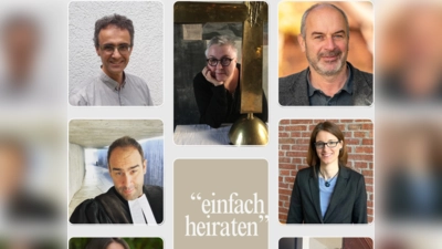 Aus ganz verschiedenen Pfarreien stehen evangelische Pfarrer bereit, um Liebende zu trauen.  (Foto: Michaelskirche)