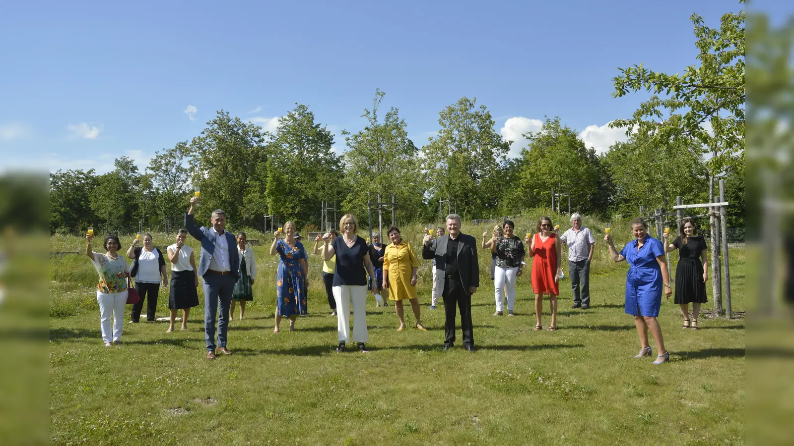 Annegret Harms wurde mit Abstand verabschiedet. (Foto: privat)