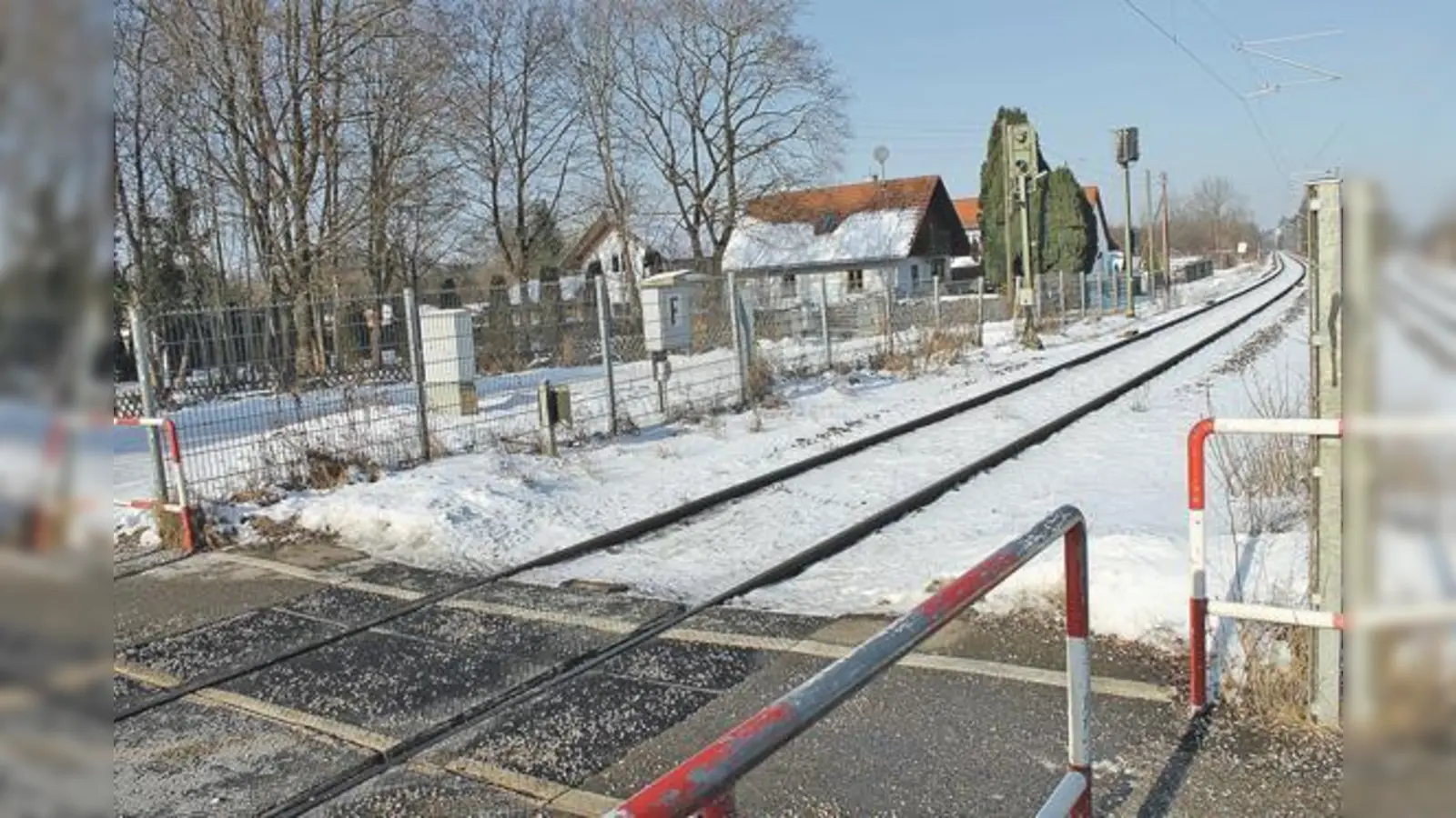 Das Gleis führt entlang der Berberitzenstraße.	 (Foto: ch)