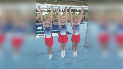 Die kleinen Turner des TSV Unterhaching zeigten in Unterföhring hervorragende Leistungen. (Foto: TSV Unterhaching)