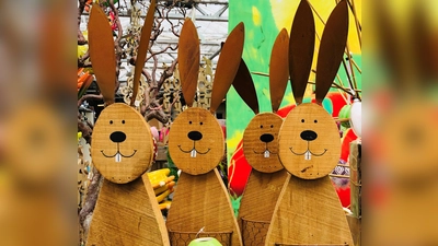 Hübsche Osterdeko selber basteln kann man im ASZ Harlaching. (Foto: hw)