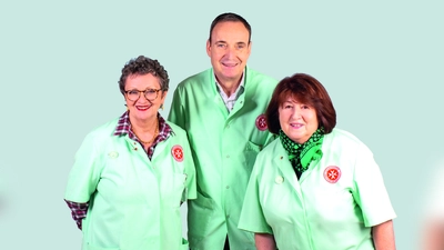 Das Team der „Grünen Damen und Herren“ in der Klinik Bogenhausen sucht Verstärkung. (Foto: München Klinik)