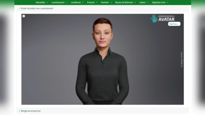  Ab sofort gibt s einen Gebärdensprach-Avatar auf der Internetseite des Landratsamts Ebersberg. (Foto: © alangu GmbH   )