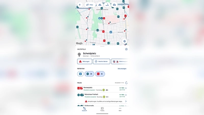 Am Funksymbol rechts über der Liniennummer erkennt man, dass der Bus oder die Tram getrackt werden.  (Foto: MVG)