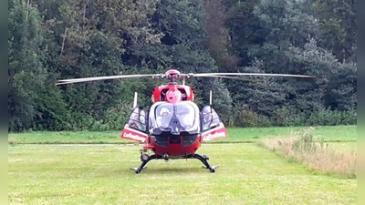 War am Pilsensee im Einsatz: der Rettungshubschrauber &amp;quot;Christoph&amp;quot;. (Foto: Wasserwacht Pilsensee)