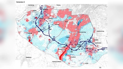 Die übrig gebliebenen Trassenmöglichkeiten führten alle oberirdisch durchs Würmtal. „Im Moment wird gar keine Tunnelvariante geprüft. Dagegen müssen wir uns wehren, sonst ist unsere Natur kaputt!“, bekräftigten die Bürgermeister. (Foto: PI)